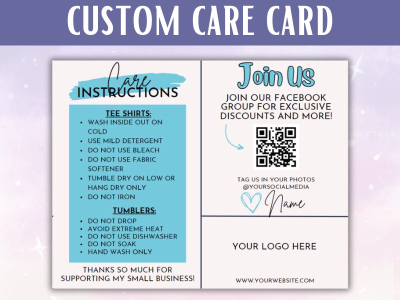 Custom Care Card