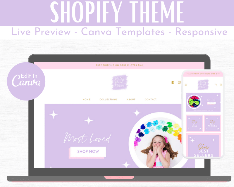 Pink Purple Shopify Theme