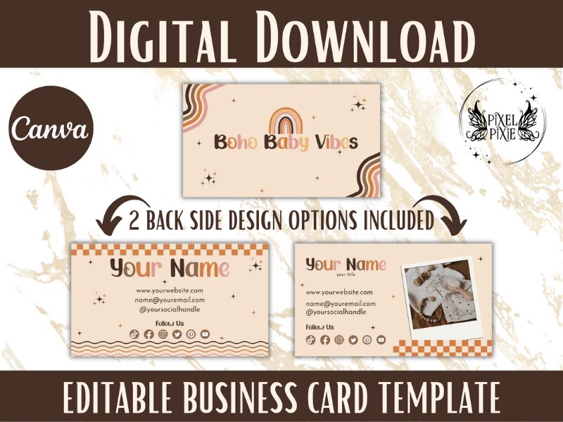 Boho Business Card