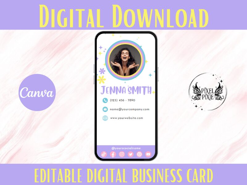 Digital Business Card Rainbow