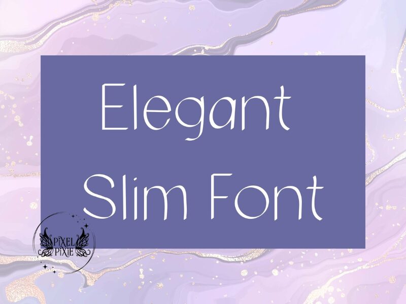 Elegant Slim Font