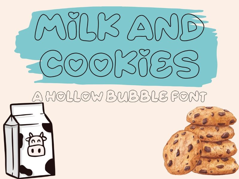 Milk and Cookies Font | Pixel Pixie Designs