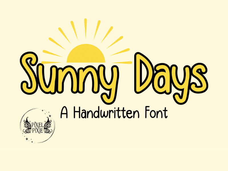 Sunny Days Font