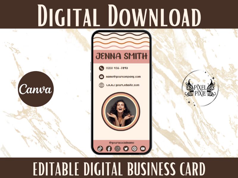 Boho Digital Business Card