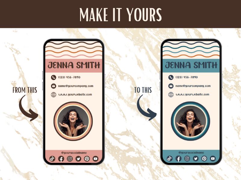 Boho Digital Business Card