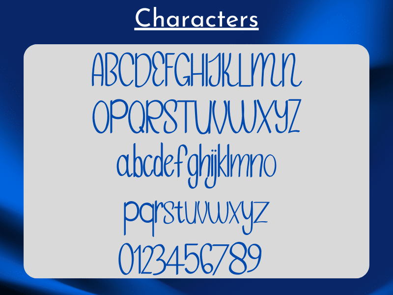 handwritten font